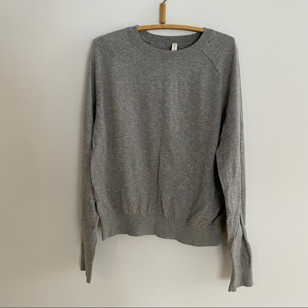Aritzia Babaton light gray cotton cashmere sweater